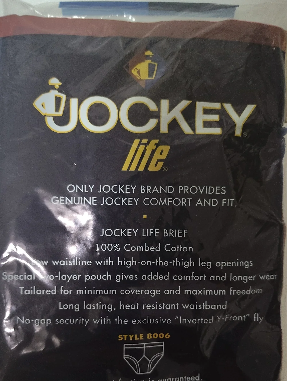 Vintage 1996 Jockey Life Men's Low-Rise Briefs - 1 Pair - Size 32